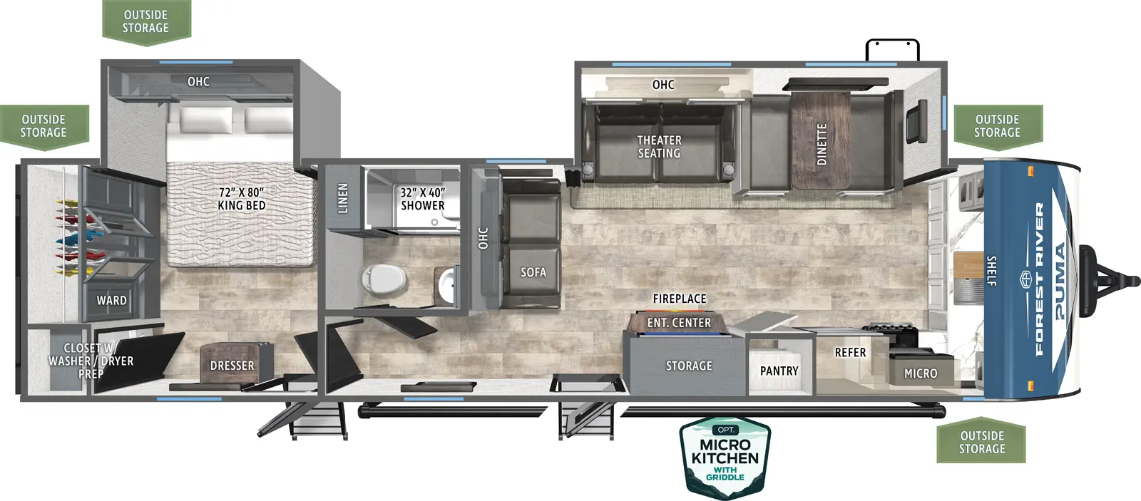 Puma 31FKRK Floorplan